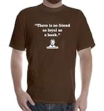 New Mens Brown colors short sleeve cotton tshirt Ernest Hemingway Quote: 