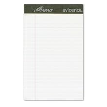 Ampad 20-304 Evidence Perf Top 5x8 Pads, Legal Ruled, Red Margin, White, 50 Shts, Dozen