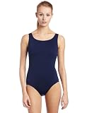 Speedo Women's Aquatic Endurance+ Polyester Solid Vanquisher Keyhole Back Swimsuit