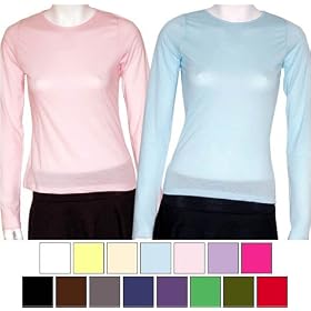 Buy American Apparel Ladies Sheer Jersey Long Sleeve T-shirt - Tee by American Apparel