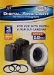 518AF Digital Ring Flash for Macro Photography Compatible With Digital & Film SLR Cameras