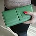 KLOUD City Synthetic Leather Drawstring Style Double Button Women Wallet (Green)