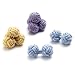 Pastel Silk Knot Cufflinks Lavender Powder Blue and a Soft Gold