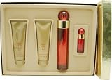 Perry Ellis 360 Red By Perry Ellis For Women. Set-eau De Parfum Spray 3.4-Ounce & Body Lotion 3-Ounce & Shower Gel 3-Ounce & Eau De Parfum Spray .25-Ounce Mini