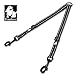 TRUE LOVE Dog Leash TLL2371 Truelove Reflective Hands Free Smart Double Dog Leash Now Available (L, Black)