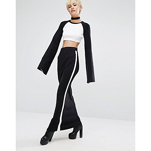 プーマ ボトムス スカート Fenty X Puma By Rihanna Ribbed Maxi Skir Blackwhite [並行輸入品]