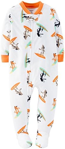 Carter's Little Boys' Print Footie (Toddler) - Surfer Dog - 3T