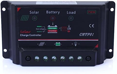 Qianqsun® 10A LED Solar Panel Battery Regulator Charge Controller 12V 24V Auto Switch