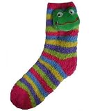 FROGPINKLIMEPURPLESTRIPEDFUZZYMAGICSLIPPERSOCKS
