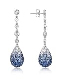 Forzieri Diamond and Sapphire 18K Gold Drop Earrings