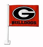 Georgia Bulldogs Car Flag - Set of 2