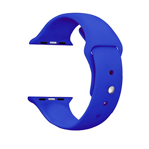 Apple Watch Band Series 1 Series 2, HandyGear Soft Silicon Sports Replacement Band Strap for Apple Watch (Royal Blue 42MM M/L)