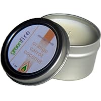 Greenfire Orange Carrot Coconut All Natural Massage Oil Candle, fragranced with essential oils (Size: 1 fluid ounce)