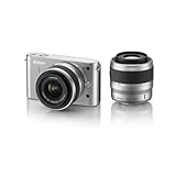 Nikon 1 J1 10.1 MP HD Digital Camera System with 10-30mm VR and 30-110mm VR 1 NIKKOR Lenses (Silver)