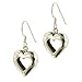 Jewelry : Sterling Silver Twin Heart Dangle Earrings