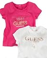 Guess Baby T Shirt, Baby Girls Logo Graphic dark pink 12 months