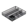 Rolodex 22131 Rolodex Deep Desk Drawer Organizer, Metal Mesh, 15-1/4Wx11-7/8Dx2-1/2H, BLK
