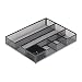 Rolodex 22131 Rolodex Deep Desk Drawer Organizer, Metal Mesh, 15-1/4Wx11-7/8Dx2-1/2H, BLK