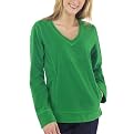 Merona&reg; Womens Cozy Microfleece V-Neck Top - Fiji Green