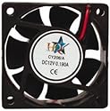 2x HQ DC Lüfter 60X60X25MM / 12 Volt - Geschwindigkeit : 4500 U/Min
