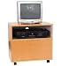 TV Cart with Enclosed Storage Cabinet and Wire Management Grommets - NAN-JN-2024-GG Image