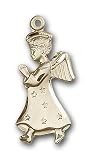 14kt Gold Angel Medal