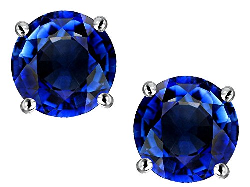 Star K Sterling Silver Round 7mm Earring Studs