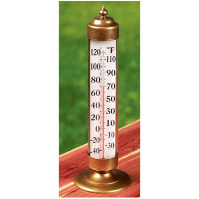 Conant Custom Brass Vermont Deck Thermometer Brass Large Numerals Mounted On Solid Brass Base Reviews