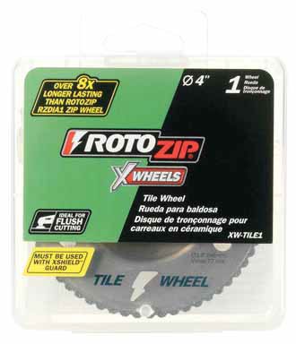 Rotozip XW TILE1 Tile X WHEEL