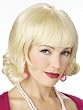 Short Blonde Flip Wig Flip Ends Wig With Bangs Fringe Theatre Costumes Accessory