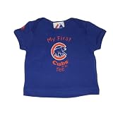 Infant / Baby MLB Chicago Cubs Walking Bear My First Tee T-Shirt - Blue (Size: 12)