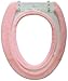 Warm-n-Comfy Soft Toilet Seat Cover - Plush & Thick Fabric Toilet Seat Warmer for Round & Elongated 14x18