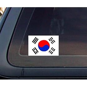 South Korea Flag Car Decal / Sticker