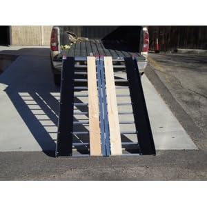 6 Aluminum Bi-Fold Snowmobile ATV Loading Ramp 1000lb Capacity