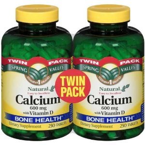 Spring Valley - Calcium 600 mg with Vitamin D 600 mg, Twin Pack, 500 Ct