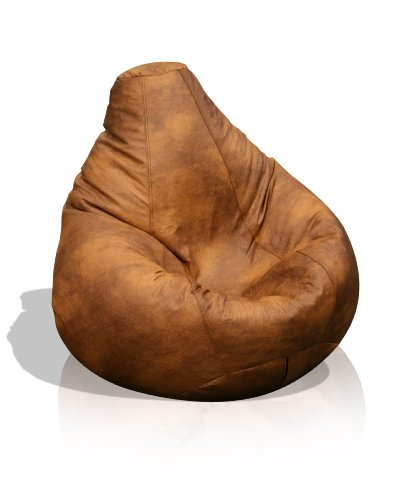 Leather Luxe Bean Bag Extra Large, Leather