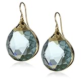 Devon Leigh Blue Quartz in 24k Foil Earrings