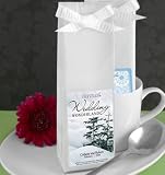 Winter Themed Personalized Coffee Wedding Favors
