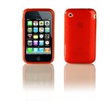 f&uuml;r iPhone SEIDIO 3g & 3gs HOT RED Transparent Silikon H&uuml;lle - Tasche