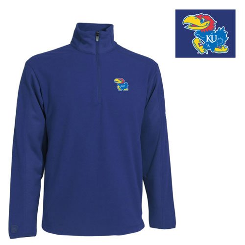 NCAA Men's Kansas Jayhawks Frost Polar Fleece (Dark Royal, Large)