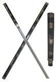 GOLD SPLASH ON BLACK Full Wood KATANA