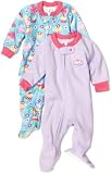 Gerber Baby-Girls Infant 2-Pack Polka Dot Cupcake Blanket Sleeper, Lavendar, 12 Months