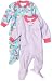 Gerber Baby-Girls Infant 2-Pack Polka Dot Cupcake Blanket Sleeper, Lavendar, 12 Months