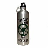 Thank You for Recycling eco-friendly Aluminum Water Bottle