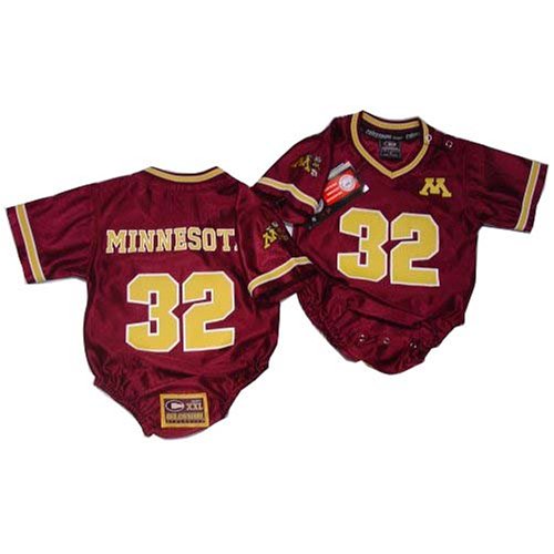 Buy Minnesota Gophers- University of - NCAA Football Infant baby Onesie Jersey Large 9-12 months by Colosseum