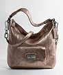 Coach Kristin Leather Shoulder Hobo Bag Purse Tote 14783 color: Marcasite