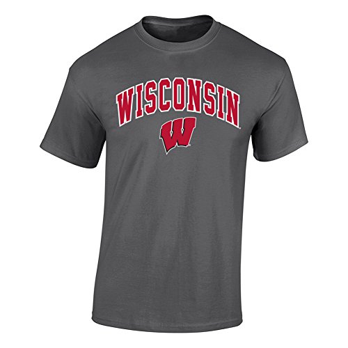 Wisconsin Badgers TShirt Heather Gray