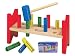 Heros 27102 - Klopfbank, Holz mit 10 bunten Stöpseln, 27cm