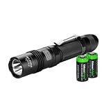 Fenix PD32 UE Ultimate Edition 740 Lumen CREE XM-L T6 LED Tactical Flashlight with Customized Diffuser Tip and Two EdisonBright CR123A Lithium Batteries.