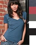 Womens : Super Sheer V-Neck Tee